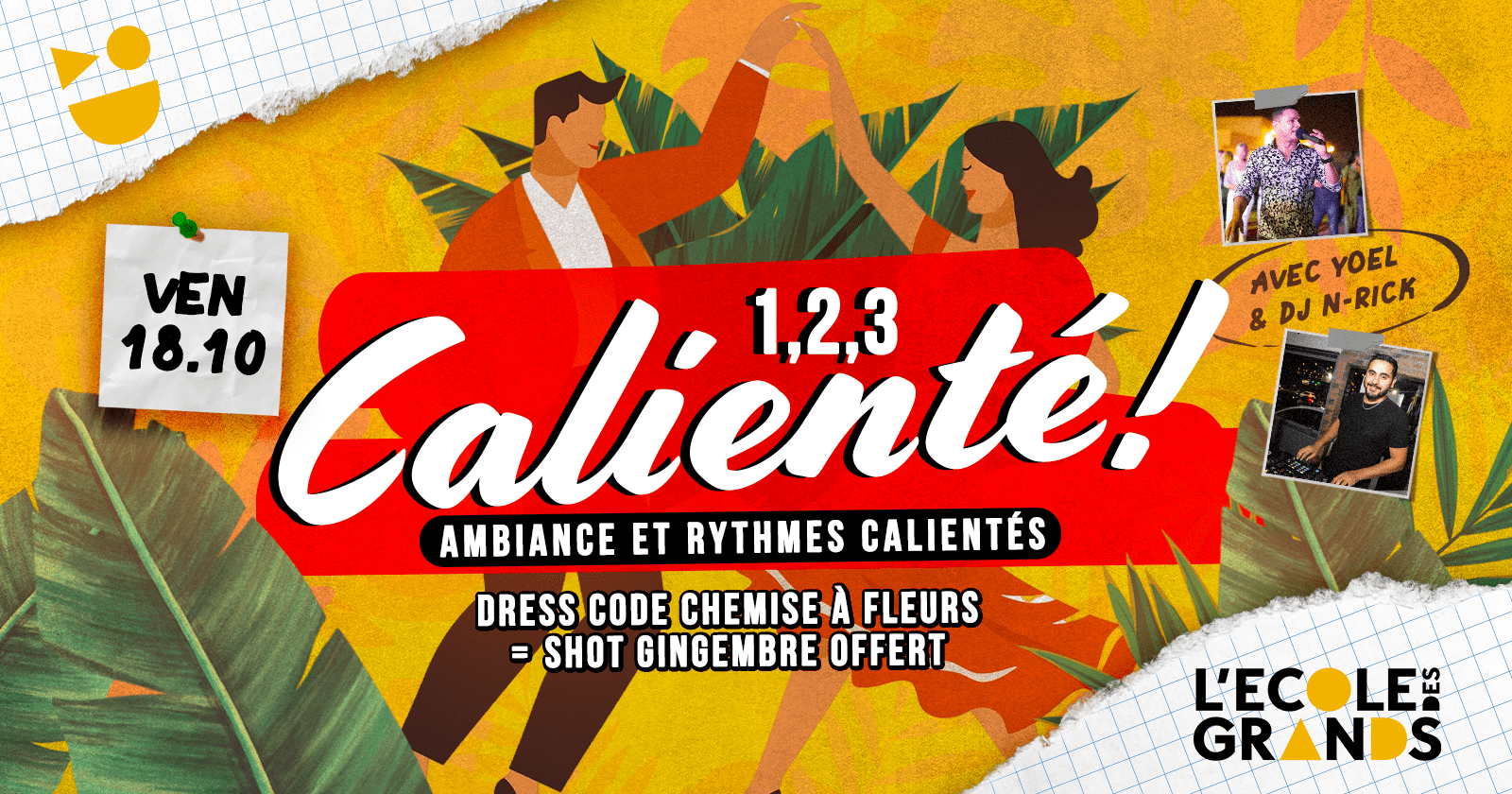 1,2,3 CALIENTE ! – VENDREDI 18 OCTOBRE