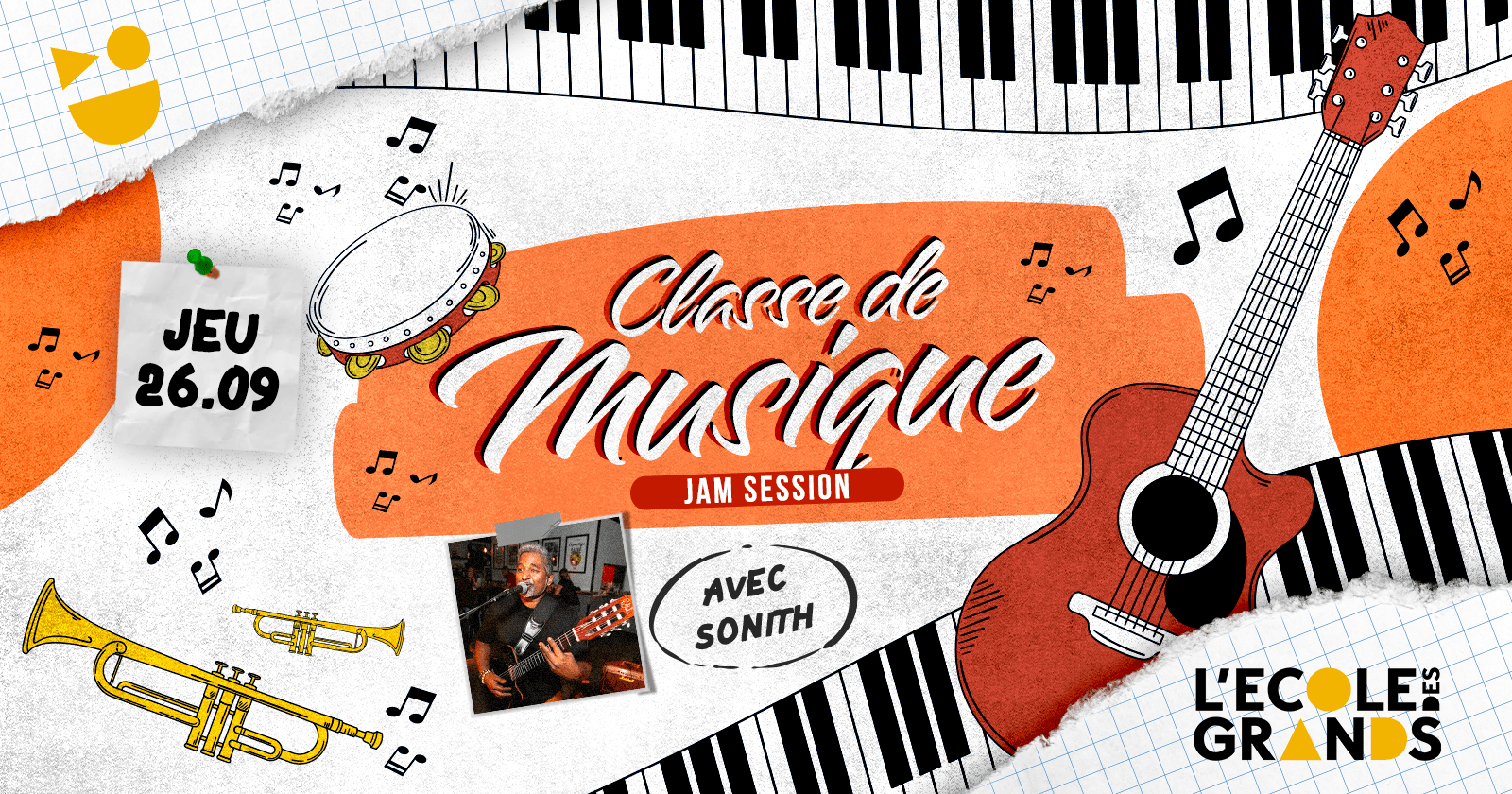 CLASSE DE MUSIQUE BY SONITH – JEUDI 26 SEPTEMBRE