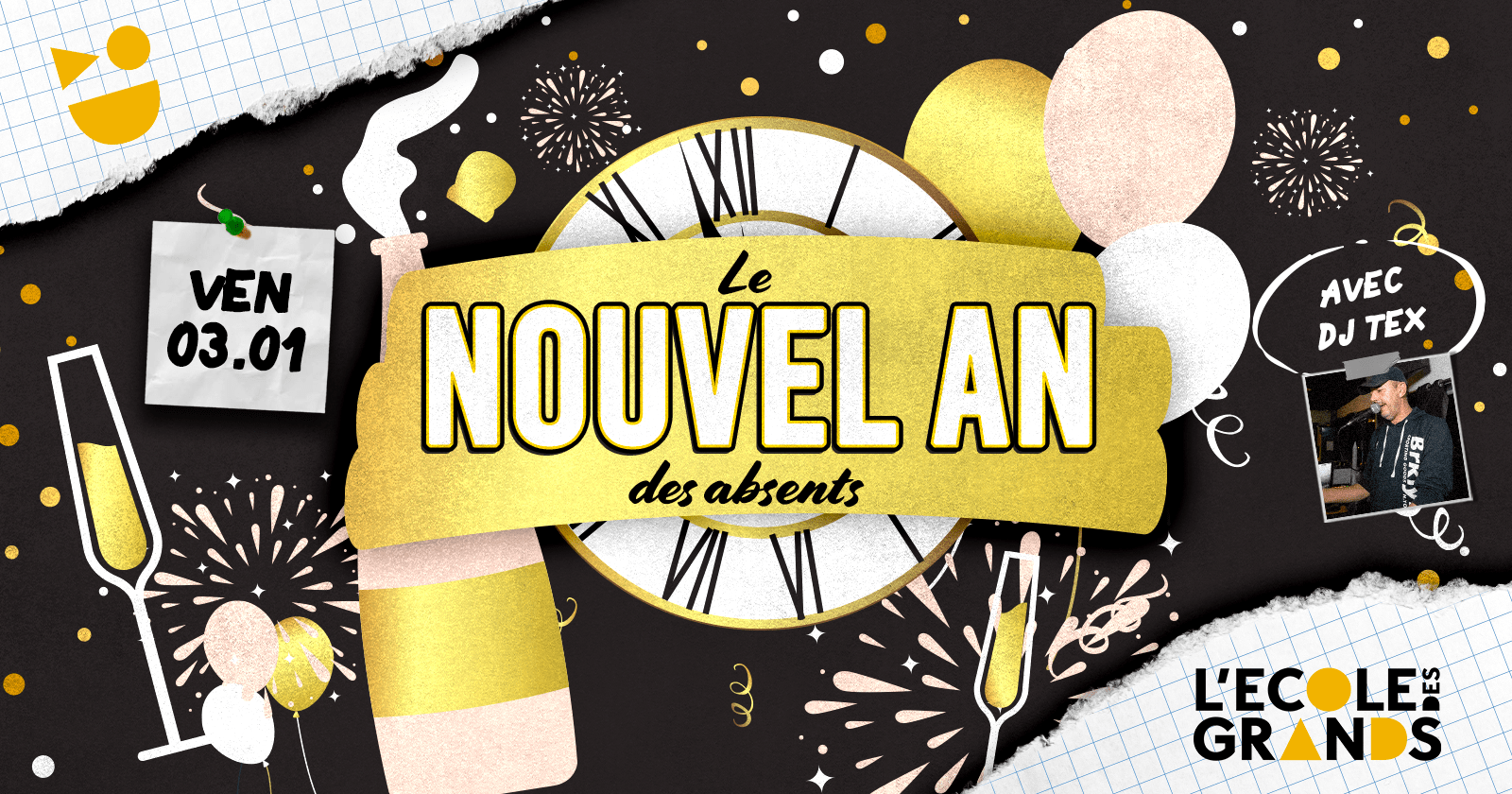 LE NOUVEL AN DES ABSENTS – VENDREDI 03 JANVIER