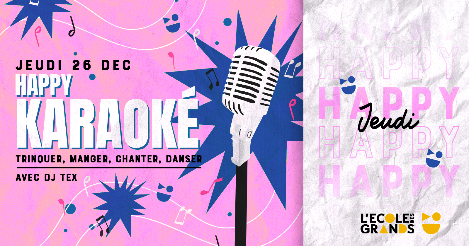 HAPPY KARAOKE – JEUDI 26 DECEMBRE