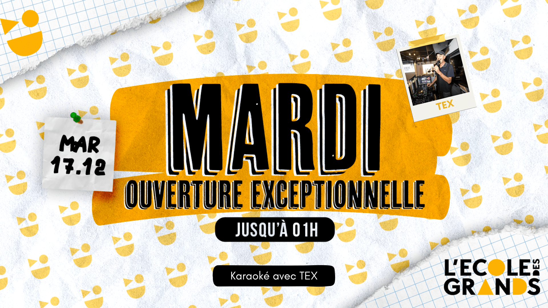 OUVERTURE EXCEPTIONNELLE – MARDI 17 DÉCEMBRE