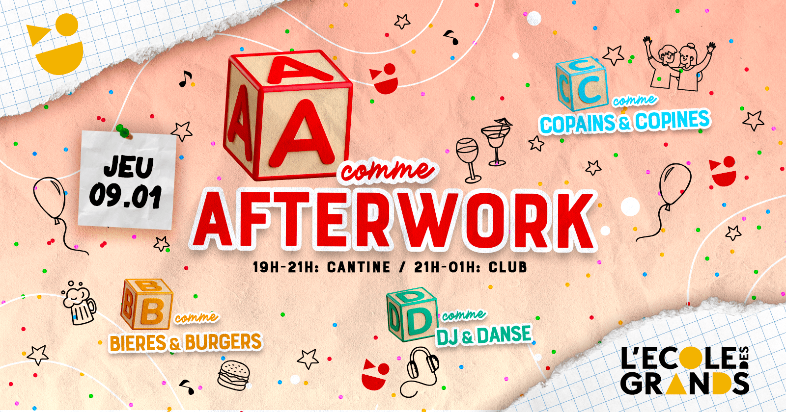 AFTERWORK FESTIF – JEUDI 09 JANVIER